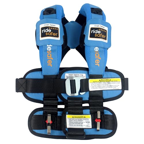 RideSafer Gen 5 - Extra Large Blue, Lightweight, Compact, Portable Car Seat - P…