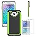 Telegaming Galaxy J7 Neo J701M /J7 Nxt J701F /J7 Core J701 Case, with Screen Protector, Dual Layer Armor Case Drop Protection TPU & Hard PC Back Cover for Samsung Galaxy J7 Neo /J7 Core Duos Green