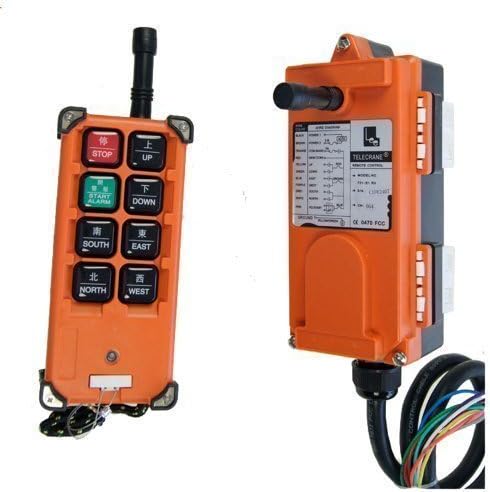 KATSU Tools AC 220V 6 Channels Wireless Telecrane Remote Control Receiver Transmitter 990716