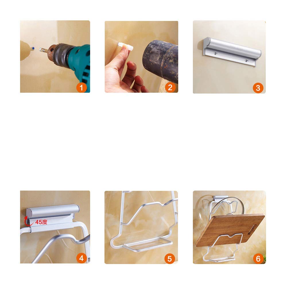 Shuny Küchen-Rack,Topfgestell,Vertikaler Topfdeckelhalter,Praktische