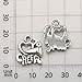 50pcs Craft Supplies Antique Silver Cheerleader Girl Dance School Sports Spirit Gymnastics Charms Pendants for Crafting, Jewelry Findings Making Accessory For DIY Necklace Bracelet (M163)