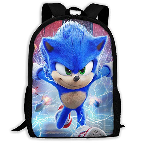 Forest With Hedgehogs Fantasy Backpack – School, Travel Daypack, 11.5x8x16 Inches, Multiple Pockets, Adjustable Straps