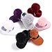 Meckior Infant Baby Girls Soft Sole Sparkly Floral Princess Mary Jane Shoes Newborn Prewalker Wedding Dress Flats Toddler Sneaker