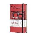 Moleskine Limited Edition Keith Haring Notebook Pocket Plain Scarlet Red (8055002854818)