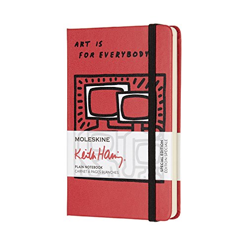 Moleskine Limited Edition Keith Haring Notebook Pocket Plain Scarlet Red (8055002854818)