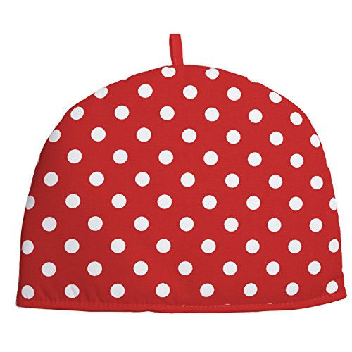 Rushbrookes by Dexam Red Flamenco Spot Cotton 2 Cup Tea Cosy