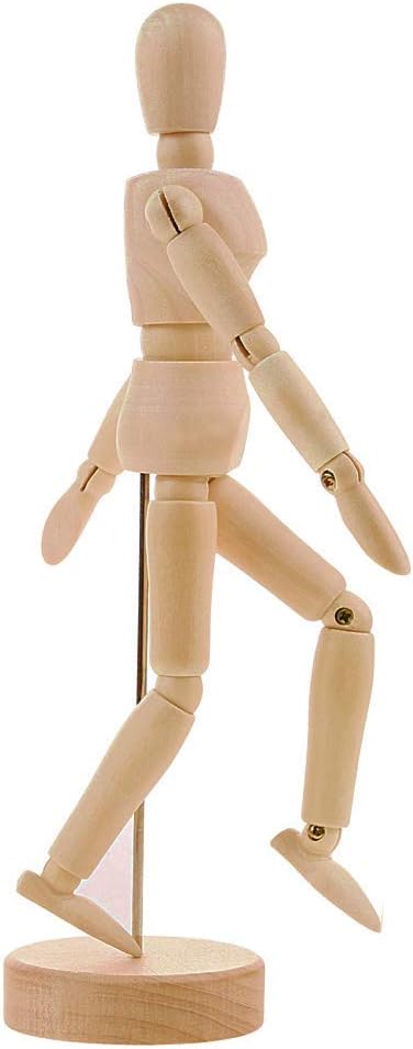 Mont Marte Manikin Male 30cm In Acetate Box - Body Doll, Wooden Puppet