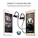 AROTAO Bluetooth Headphones Stereo IPX7 Waterproof Bluetooth Earphones Wireless Sports Headphones Running Earbuds Built-in Microphone Compatible with iPhone, iPad, Samsung Galaxy, Android Phones etc.