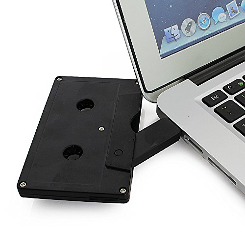 Usbkingdom 8GB USB 2.0 Flash Drive Cassette Tape Shape Thumb Drive Memory Stick Pendrive (Black) - Thumbnail 4