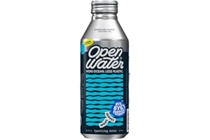Open Water Sparkling Bottled Water with Electrolytes in 16-oz Aluminum Bottles (1 Cases, 12 bottles - Sparkling) | BPA-free and Eco friendly