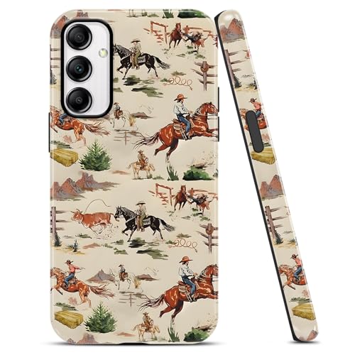 Aoldimu Brown Western Horses Phone Case