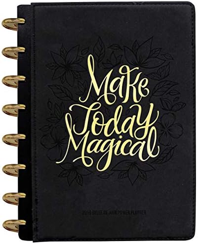 Belle de Jour 2020 Power Planner (Disc-Bound) - Weekly & Monthly Pages, Cute Hardcover, A5 Size, | Daily Organizer with Back Pocket, Inspirational Quotes, Hourly Schedule, Bills & Goals Tracker