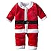 Big Elephant Baby Boys' One Piece Velvet Christmas Long Sleeve Jacket