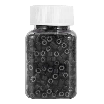 Amazon Com 1000pcs Micro Link Rings 5mm Silicone Lined Micro