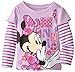 Disney Girls' Minnie Mouse Stripe Long-Sleeve Skater T-Shirt