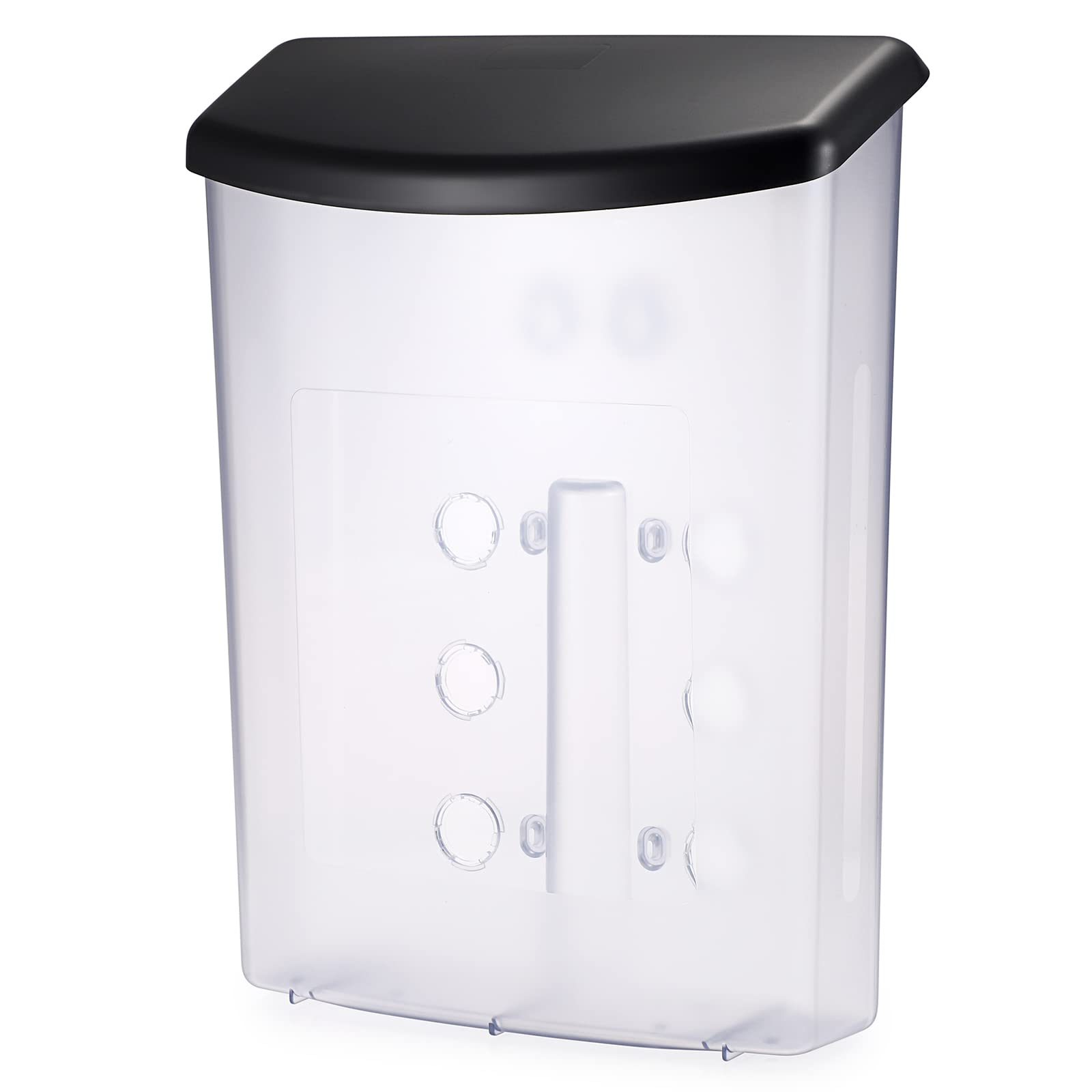 Tolida Acrylic Brochure Holder With Self-Closing Waterproof Lid, Wall Mount Flyer and Literature Rack for Office, Magazine, Pamphlet