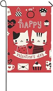 Tarjeta de feliz día de San Valentín decorativa para el hogar, exterior