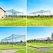 Ultimate Baseball Batting Cage [Net & Poles Package] - #42 Heavy Duty Net with Steel Uprights [Net World] 24hr Ship - (20', 35', 55', 70') (55' Batting Cage Package)
