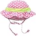 i play. by green sprouts Baby & Toddler Bucket Sun Protection Hat | All-day UPF 50+ sun protection for head, neck, & eyes,Hot Pink Daisy,2T/4T