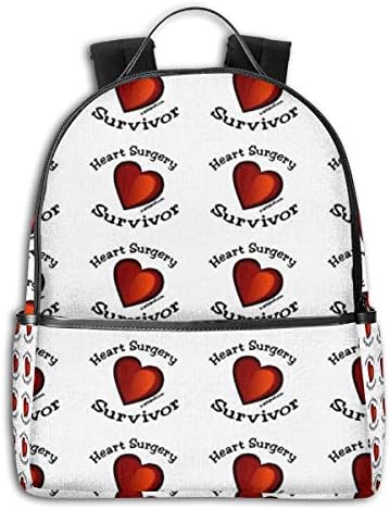 Chemibo Stylish Schoolbags For Girls And Boys, Travel Laptop Backpack, College Student Daypack Durable Multifunction Leisure Bookbag - Heart_surgery_survivor