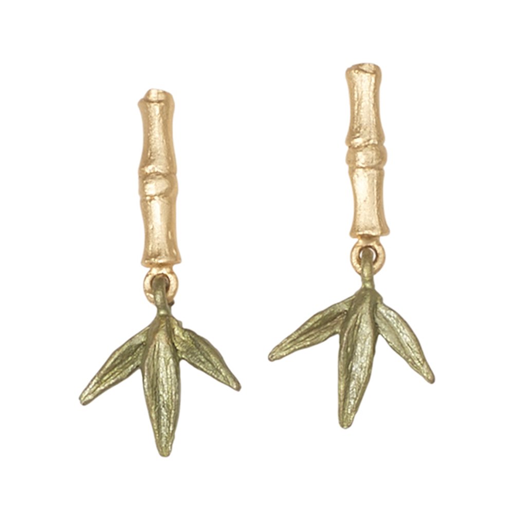 "Bamboo" Branch Post Earrings by Michael Michaud for Silver Seasons…