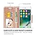 ProCase Wallet Case for iPhone 8 Plus/7 Plus 5.5 Inch, Flip Fold Card Case Stylish Slim Stand Cover with Wallet Case Fits for iPhone 8 Plus/iPhone 7 Plus 5.5” -Glittersilver