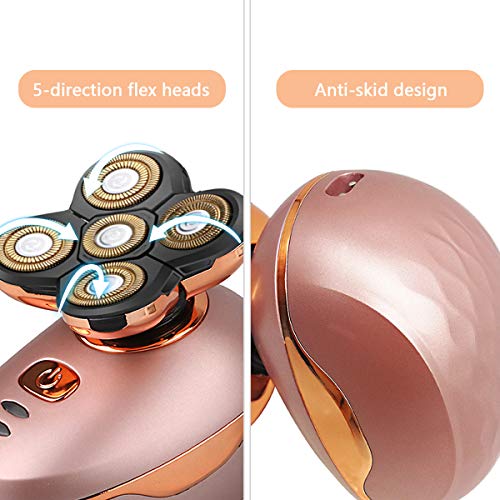 Changoor Hair Removal for Women,USB Rechargeable Women's Painless Hair Remover,Waterproof Electric Shaver for Women's Legs,Face,Lips,Arm,Bikini(Rose Gold) (Gold Rose)