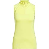 Adidas Womens Ultimate365 Zip Mock Sleeveless Polo Shirt