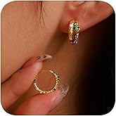 Dainty Gold Snake Earrings for Women 18K Gold Plated Hypoallergenic Snake Huggie Hoop Earrings Small Tiny Minimalist Snake Hoop Huggie Earrings Snake Jewelry