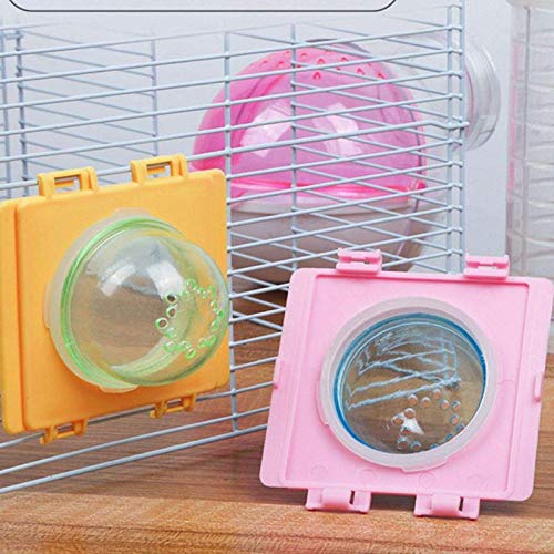 Photo 1 of 2 Set Small Animals Hamster Tunnel Cage Cover with Ventilation Holes External Pipe Interface Fitting Connection Board Tube Connector Stretch Resistant Inner Diameter 2.17 inch