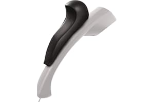 1InTheOffice Telephone Handset Shoulder Rest, Phone Cushion Gel Padded Black, 1 Pack