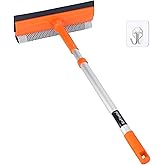Window Squeegee for Home Glass, 20''-30'' Car Windshield Cleaner Tool | Long Extension Pole, Glass Door and Mirror Washer for Shower Cleaning