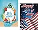 Seasonal Garden Flags Set of 10 Double Sided Halloween Fall Garden Flag, Small Festive Yard Flags for Holiday Outdoor Decorations 12.5x18 Inch for All Seasons and Holidays - Premium Quality Material