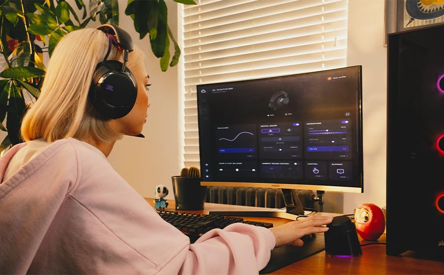 JBL, Fone de Ouvido Bluetooth, Quantum 950, Headset Gamer, Over Ear, Sem Fio, Cancelamento de Ruído - Preto