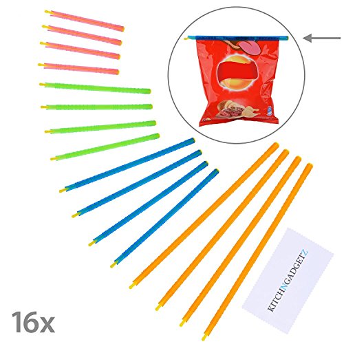 Diamond Shield SlideOn Bag Sealer Sticks 16 Pieces in 4 Different