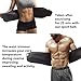 GIRL MELODY Waist Trimmer for Men & Women Premium Stomach Wrap Slim Sweat Sport Belt Waist Trainer(（Black) 41