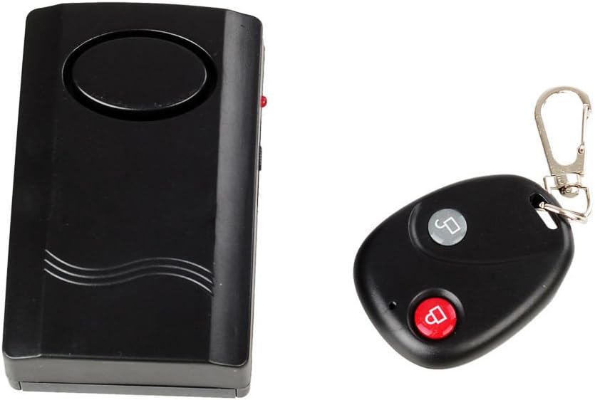 Favoyork 120dB Vibration Activated Anti-Theft Security Alarm with Remote Control Keychain for Door Window