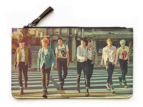 Fanstown Kpop Fashion pencil case pouch coin bag starry sky with lomo cards (BTS C)