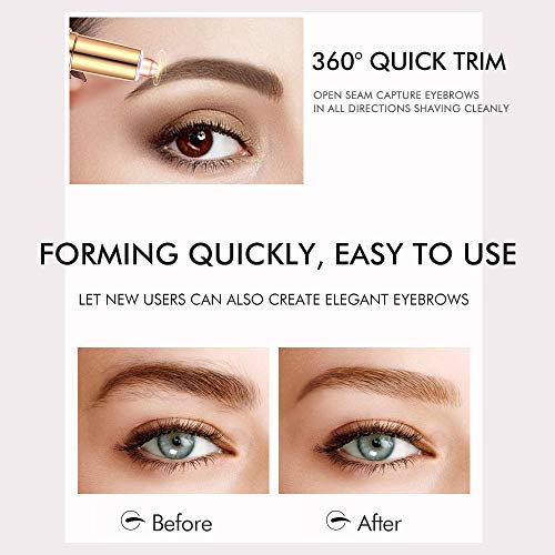 Eyebrow Trimmer, Rechargeable Eyebrow Razor, PainlessPrecision Eyebrow