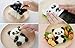 OHF 4 in 1 Bento Accessories Baby Panda Mold Rice Mold Onigiri Shaper and Dry Roasted Seaweed Cutter Set (mold1)