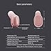WearPai Bluetooth Earbud Smallest Wireless Invisible Headphone Earphone Hands-Free to Enjoy Music , Running,Car Calling Headset with Mic for Most Bluetooth Devices Smartphones and Tablets (ROSE GOLD)