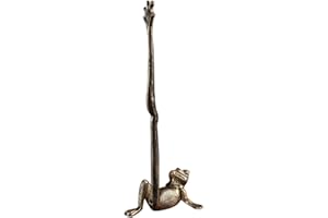 Leefasy Countertop Paper Towel Holder Paper Stand Vertical Metal Freestanding Rustic Stable Organizer Frog Shaped for Bathroo