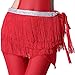 ZLTdream Women's Belly Dance Three Dense Tassels Hip Scarf