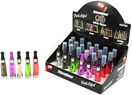 Infinity Vapour Ego CE4 Atomiser Coloured Pack of 6 - Electronic Cigarette Atomizer - 1.6ml (no Nicotine and Tobacco)