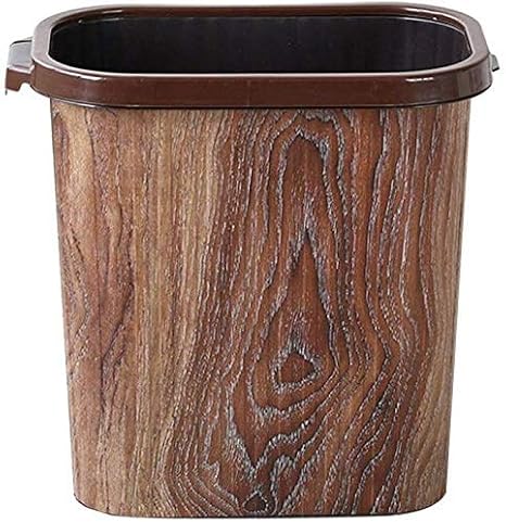 Fácil de limpiar Artículo La basura de madera Can Papelera de basura