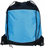 Bags for LessTM Deluxe Sports Drawstring Backpack Bag, Light Blue
