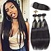 QTHAIR 10A Virgin Hair Straight 13x4 Lace Frontal Closure with Baby Hair(20