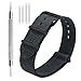 Nato Strap 4 Packs - 20mm 22mm Premium Ballistic Nylon Watch Bands Zulu Style ((Black buckle)Black+Army Green+Navy Blue+Grey, 24mm)