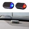 Kylewo Alarm dummy voor de auto, op zonne-energie, ledverlichting op zonne-energie, anti-diefstal waarschuwingslichten