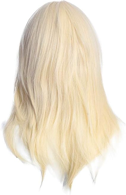 Kashyk Blanc 60cm Perruque Femme Naturelle Longue Cheveux